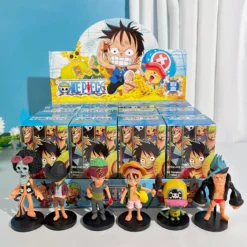 Bộ 12 Hộp Mù Anime Mô Hình Nhân Vật One Piece/Naruto/Demon Slayer/Sailor Moon, Blindbox Quà Bất Ngờ - One Piece