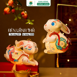 Đèn Lồng Trung Thu Con Thỏ Cầm Tay Tự Làm DIY, Lồng Đèn Trang Trí Lễ Hội, Quà Tặng Handmade Mới 2026